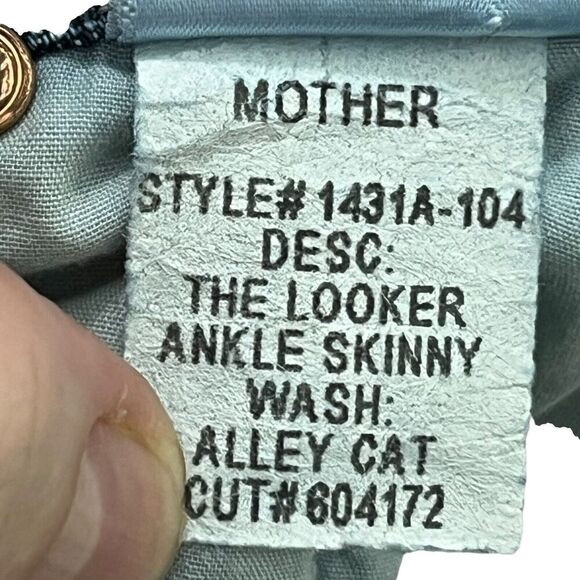 Mother The Looker Ankle Skinny Jeans In Alley Cat Distressed Women’s Size 27 - Picture 11 of 15